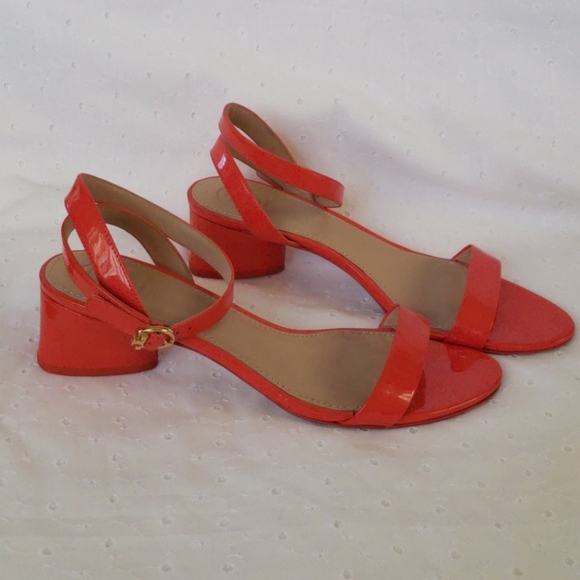 Tory Burch Winona Orange Patent Leather size 8M - Picture 2 of 9